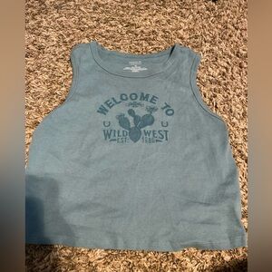 Wild West Blue Tank Top